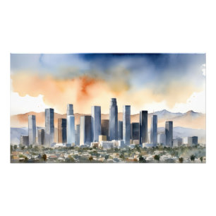 Foto Arte aquarela de Los Angeles
