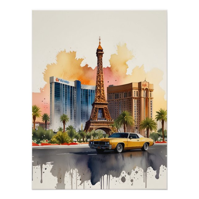 Foto Arte aquosa de Las Vegas (Frente)