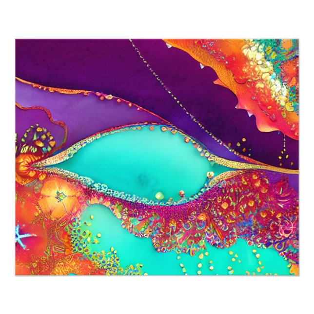 Foto Arte bonito de Beachy Abstrato (Frente)