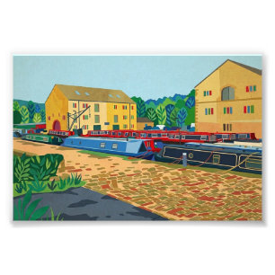 Foto Arte da Bacia do Canal de Sowerby Bridge
