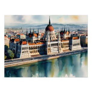 Foto Arte de aquarela de Budapeste