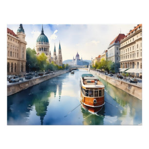 Foto Arte de aquarela de Budapeste