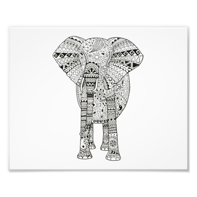 Foto Arte de Caneta de Elefante Ilustrada de Artéria 10 (Frente)