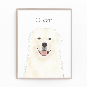 Foto Arte de Cão Pirenéus de Excelentes Personalizados
