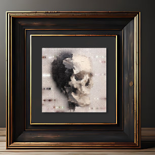 Foto Arte de Crânio Abstrato – Halloween Moderno ou Vin