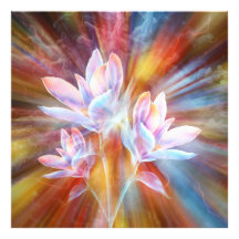 Arte de flores modernas abstratas