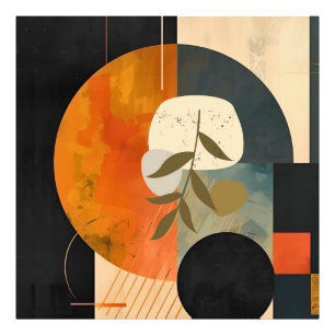 Foto Arte de Muro do Branch de Olive Abstrato Moderno