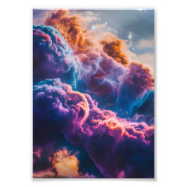 Foto Arte de Nebulosa Espacial Abstrata - Cósmica Color