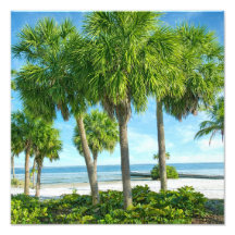 Arte de Parede de Jardim de Palmeira Tropical Deco