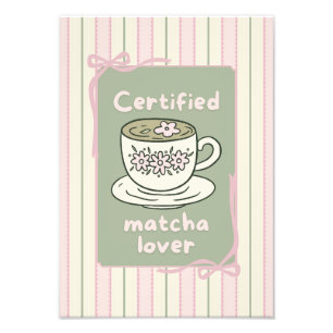 Foto Arte de parede de pôster de bebida de Matcha