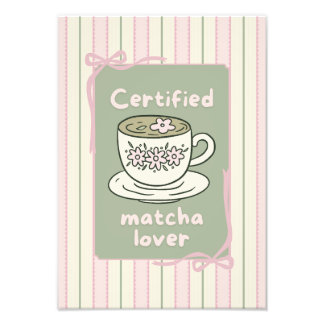 Foto Arte de parede de pôster de bebida de Matcha