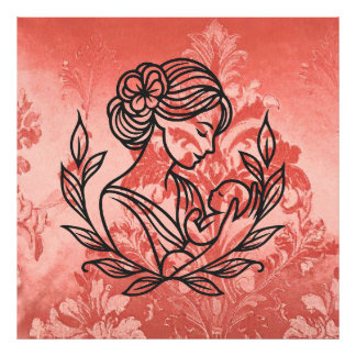 Foto Arte de Parede Mãe e Filho – Berçário 40 X 40