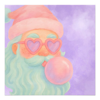 Foto Arte de Parede Papai Noel Bubblegum Groovy 