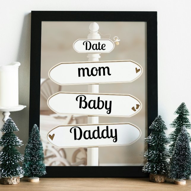 Foto Arte de Parede para Chá de Bebê (Baby Shower Wall Art)