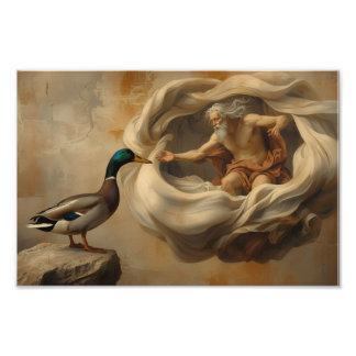 Foto Arte de Pato Paródia do Renascimento – Pato Engraç