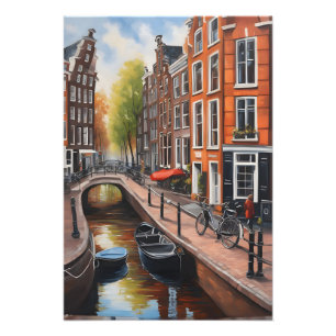 Foto Arte de pintura a óleo de Amsterdã