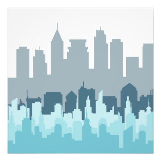 Foto Arte de Pixel Moderna - Design de Linha do Skyline