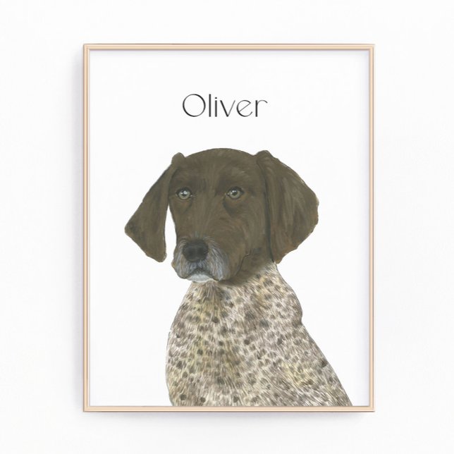 Foto Arte de Ponteiro Curto do Fígado e Branco Alemão (Criador carregado)