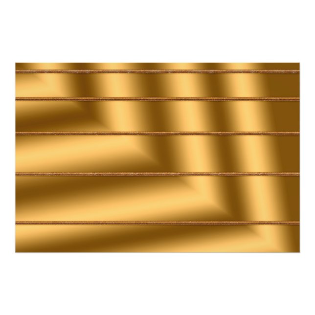 Foto Arte de Presente de Ouro Moderno Elegante (Frente)