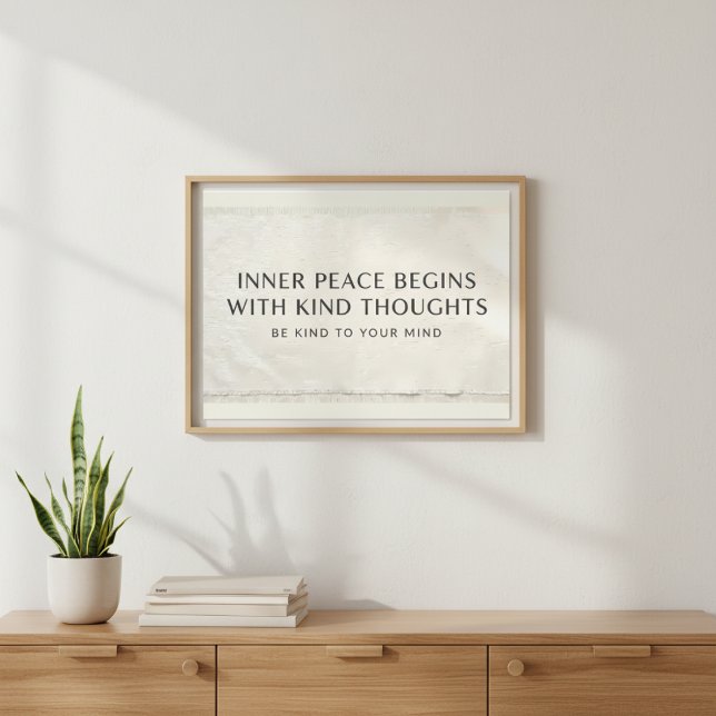 Foto Arte de Saúde Mental com Textura de Tecido Zen (Criador carregado)