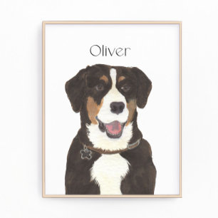 Foto Arte do Cão de Montanha Entlebucher