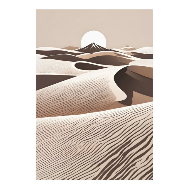 Foto Arte do deserto minimalista (Frente)