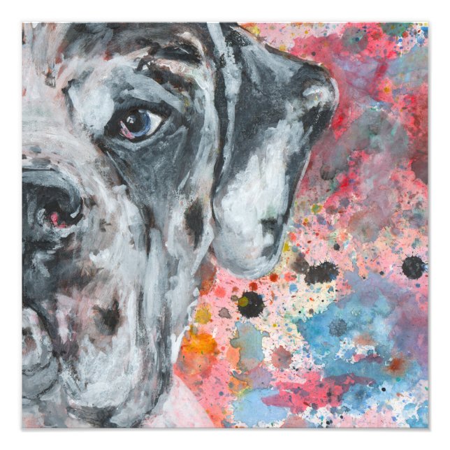 Foto arte do Dogue Alemão (Frente)