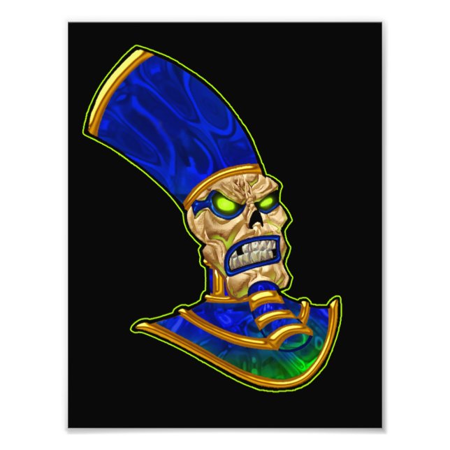 Foto Arte do Esqueleto do Pharaó Rei do Egito (Frente)