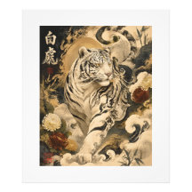 Arte do Guardião do Tigre Branco | Mitologia Japon