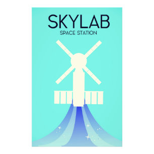 Foto Arte Espacial da Estação Espacial Skylab