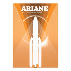 Foto Arte espacial do Centro Espacial da Guiana Ariane
