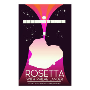 Foto Arte Espacial do Rosetta & Philae Lander.