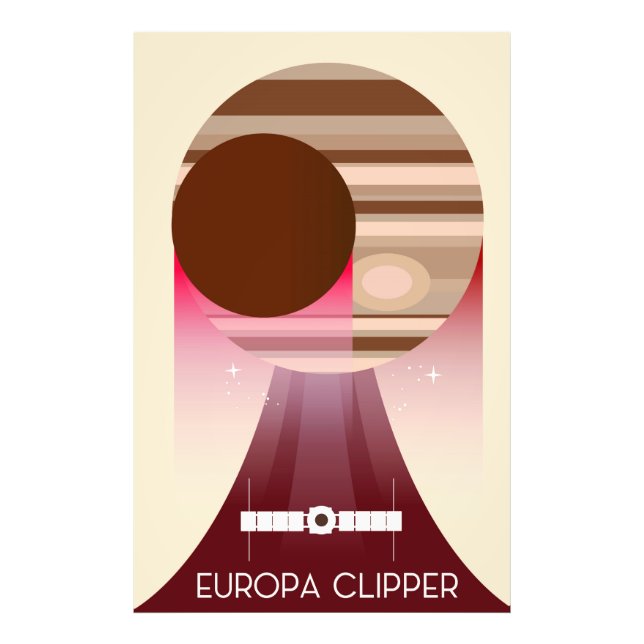 Foto Arte Espacial Europa Clipper (Frente)