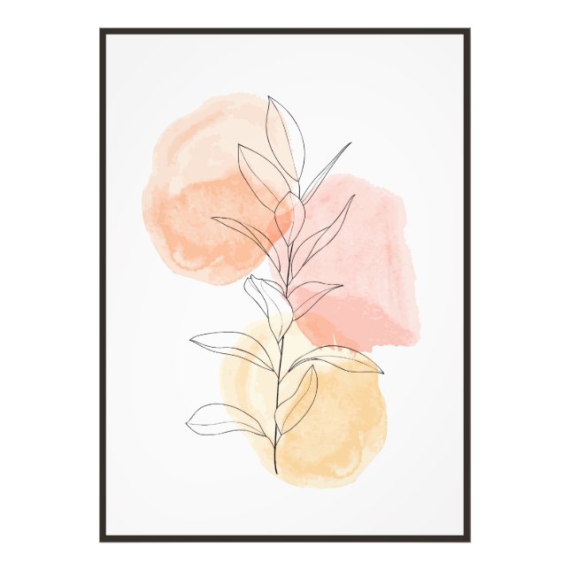 Foto arte floral abstrato (Frente)