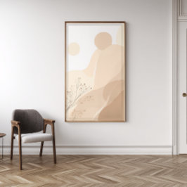 Foto Arte Floral Japandi Zen para Parede | Impressão Ve