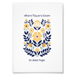 Foto Arte Floral Popular em Impressão para Parede, Botâ