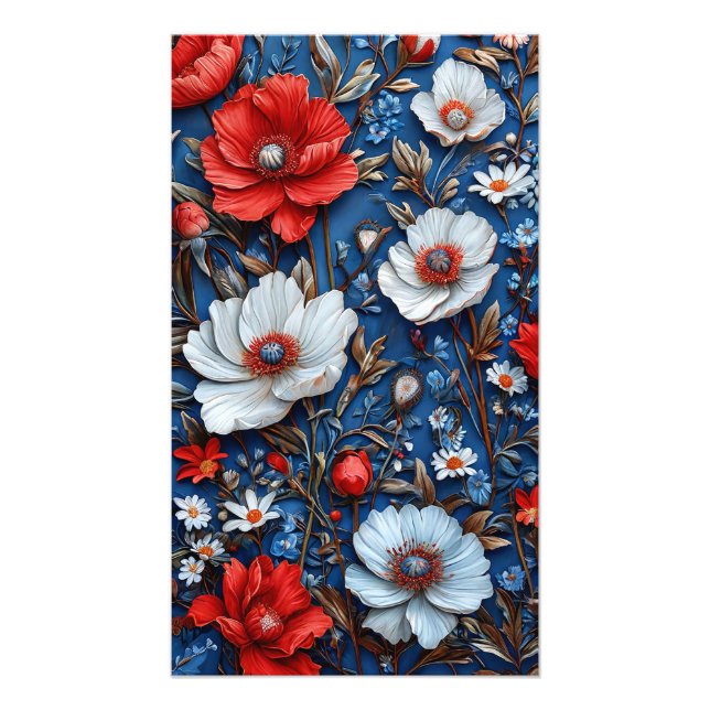 Foto Arte floral vibrante (Frente)