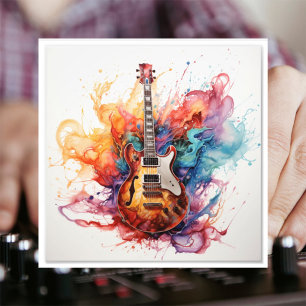 Foto Arte Fotográfica de Guitarras Salpicantes Psicodél