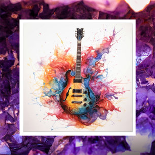 Foto Arte Fotográfica de Guitarras Salpicantes Psicodél