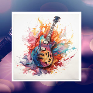 Foto Arte Fotográfica de Guitarras Salpicantes Psicodél