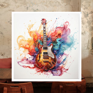 Foto Arte Fotográfica de Guitarras Salpicantes Psicodél