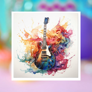 Foto Arte Fotográfica de Guitarras Salpicantes Psicodél