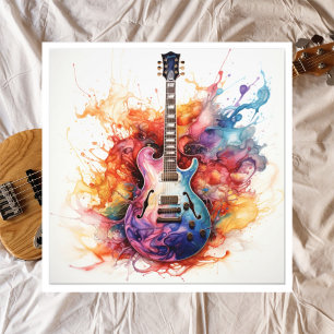 Foto Arte Fotográfica de Guitarras Salpicantes Psicodél