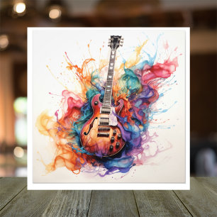 Foto Arte Fotográfica de Guitarras Salpicantes Psicodél