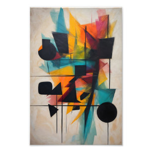 Foto Arte Geométrica Abstrata Dinâmica