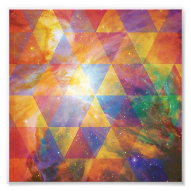 Foto Arte Geométrica Galáxica (Frente)