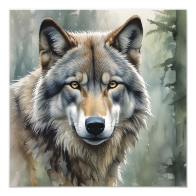 Foto Arte Inspiradora Motivacional Lone Wolf (Frente)