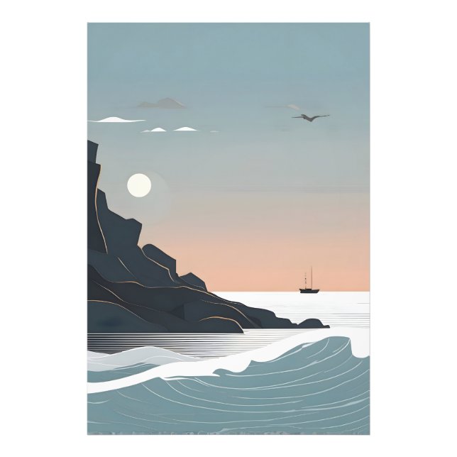 Foto Arte marítima minimalista (Frente)