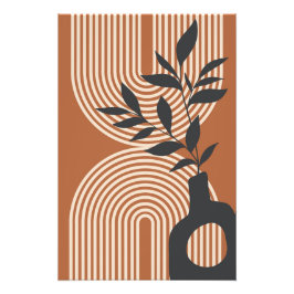 Foto Arte moderna minimalista de muro estilo boho