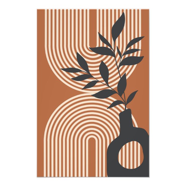 Foto Arte moderna minimalista de muro estilo boho (Frente)